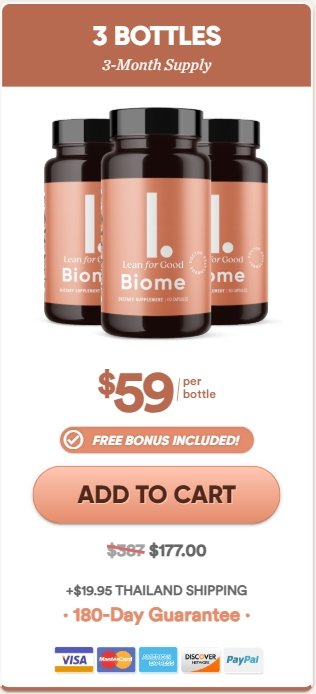 LeanBiome 3 bottles price